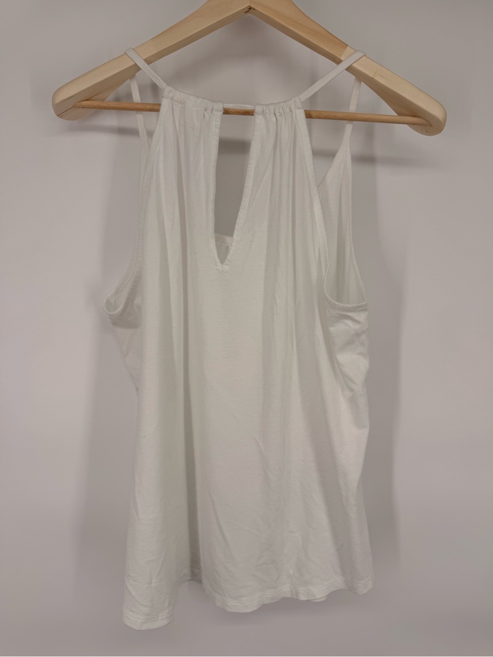 Lilly Pulitzer Pima Cotton Modal Women's White Racerback Tank Top Size L - Picture 2 of 6